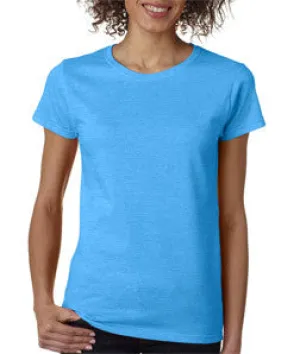 5000L Gildan Missy Fit Heavy Cotton T-Shirt Heather Sapphire (50/50)