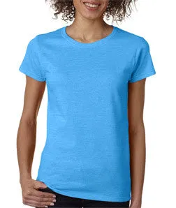 5000L Gildan Missy Fit Heavy Cotton T-Shirt Heather Sapphire (50/50)
