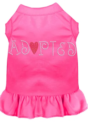 Adopted Rhinestone Dress Bright Pink 4x