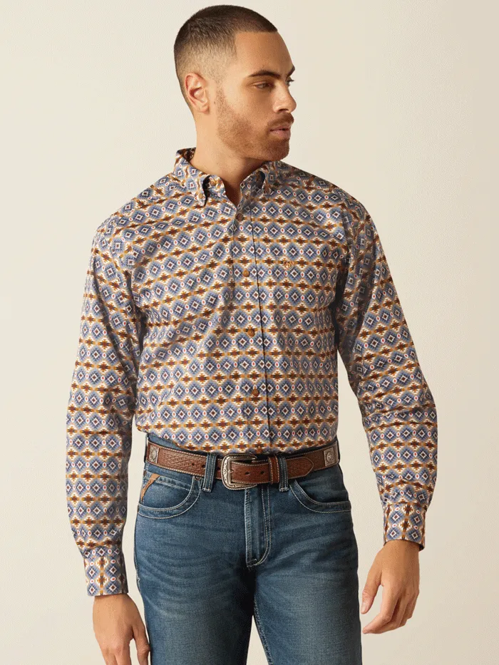 Ariat 10052613 Mens Tennessee Classic Fit Shirt Blue