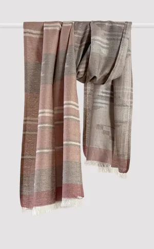 Aztec Earth Jacquard Stole