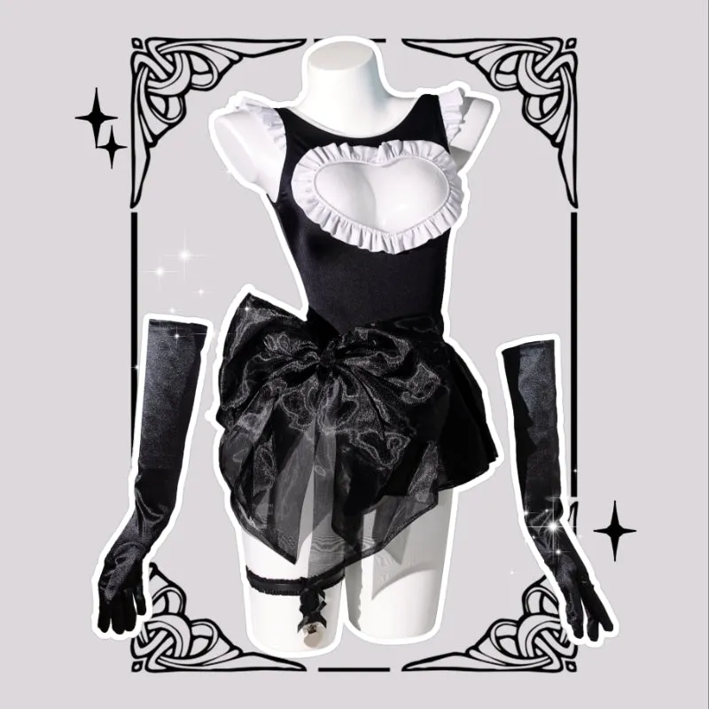 Ballet Princess Heart Jumpsuit Swimwear LY4180