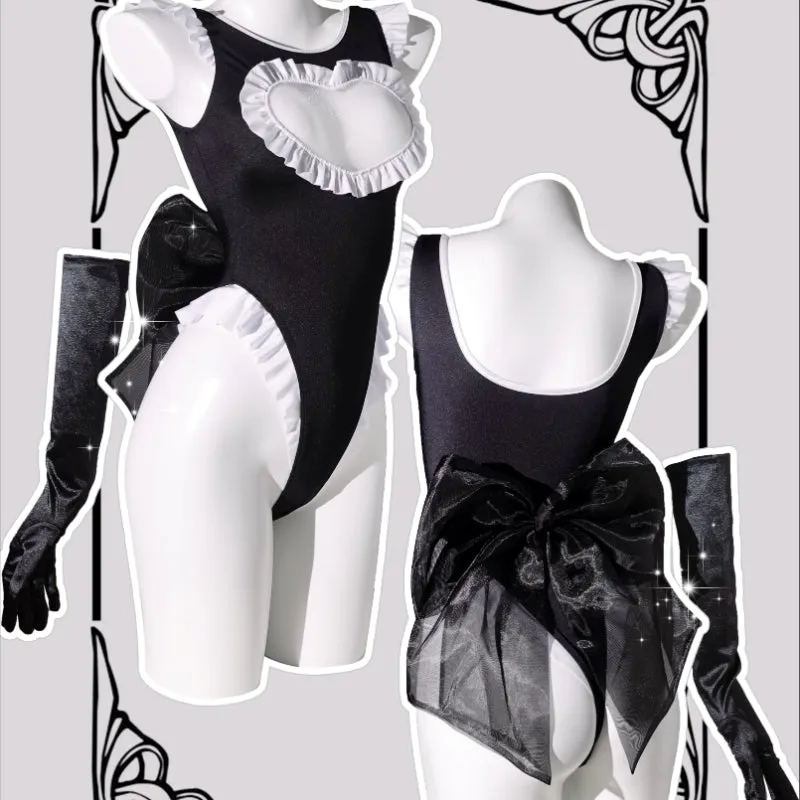 Ballet Princess Heart Jumpsuit Swimwear LY4180