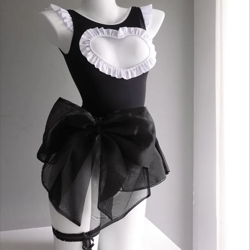 Ballet Princess Heart Jumpsuit Swimwear LY4180
