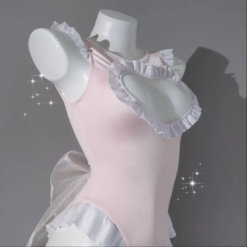 Ballet Princess Heart Jumpsuit Swimwear