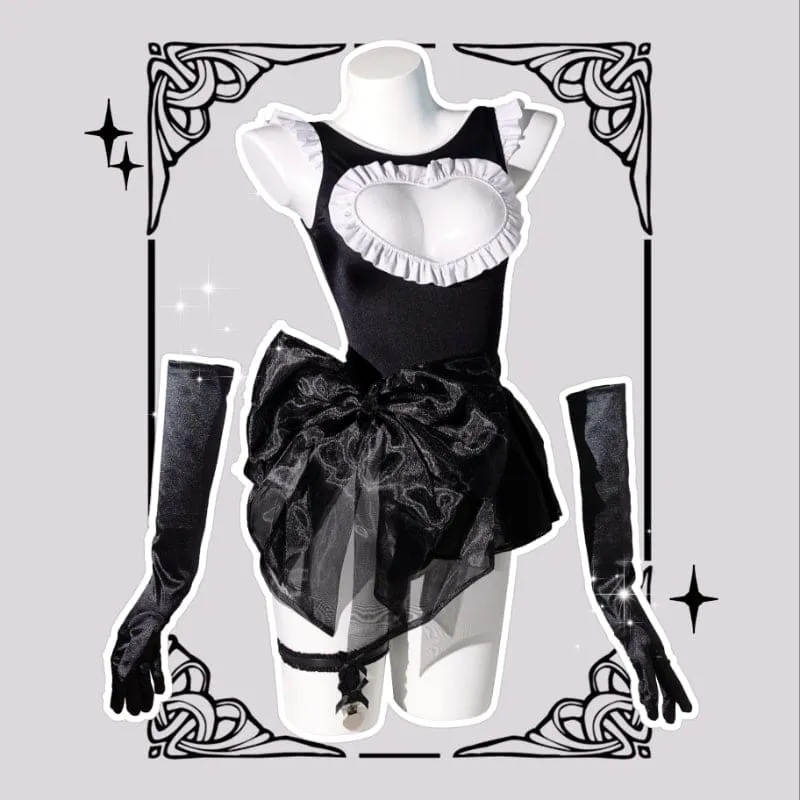 Ballet Princess Heart Jumpsuit Swimwear