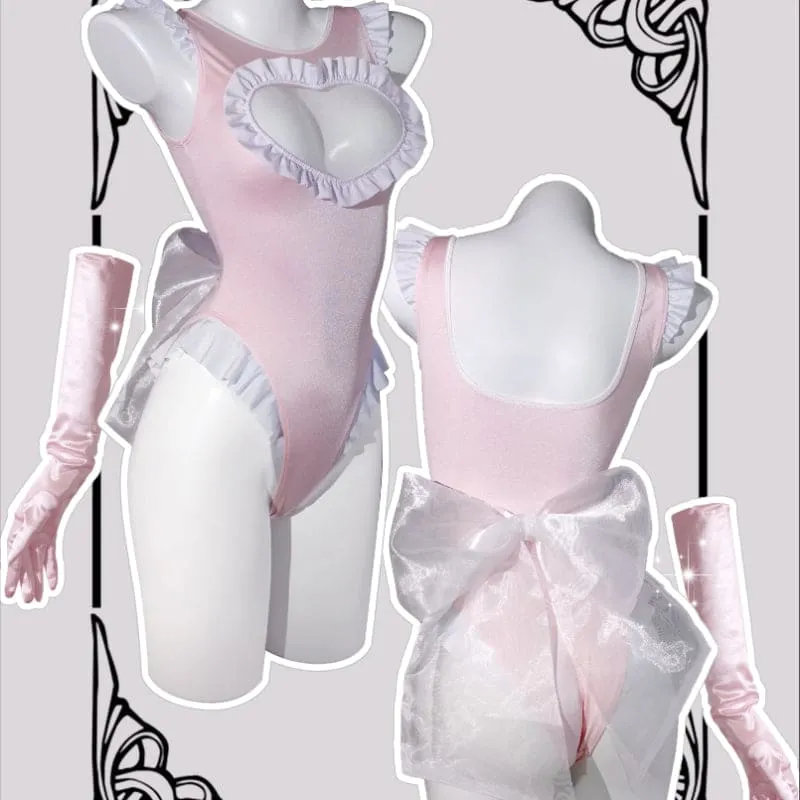 Ballet Princess Heart Jumpsuit Swimwear