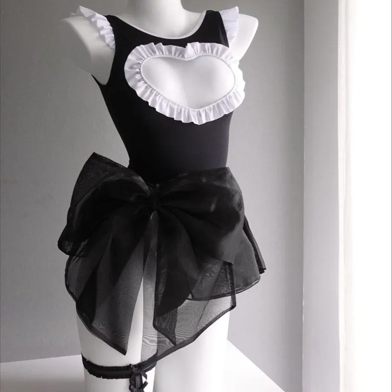 Ballet Princess Heart Jumpsuit Swimwear