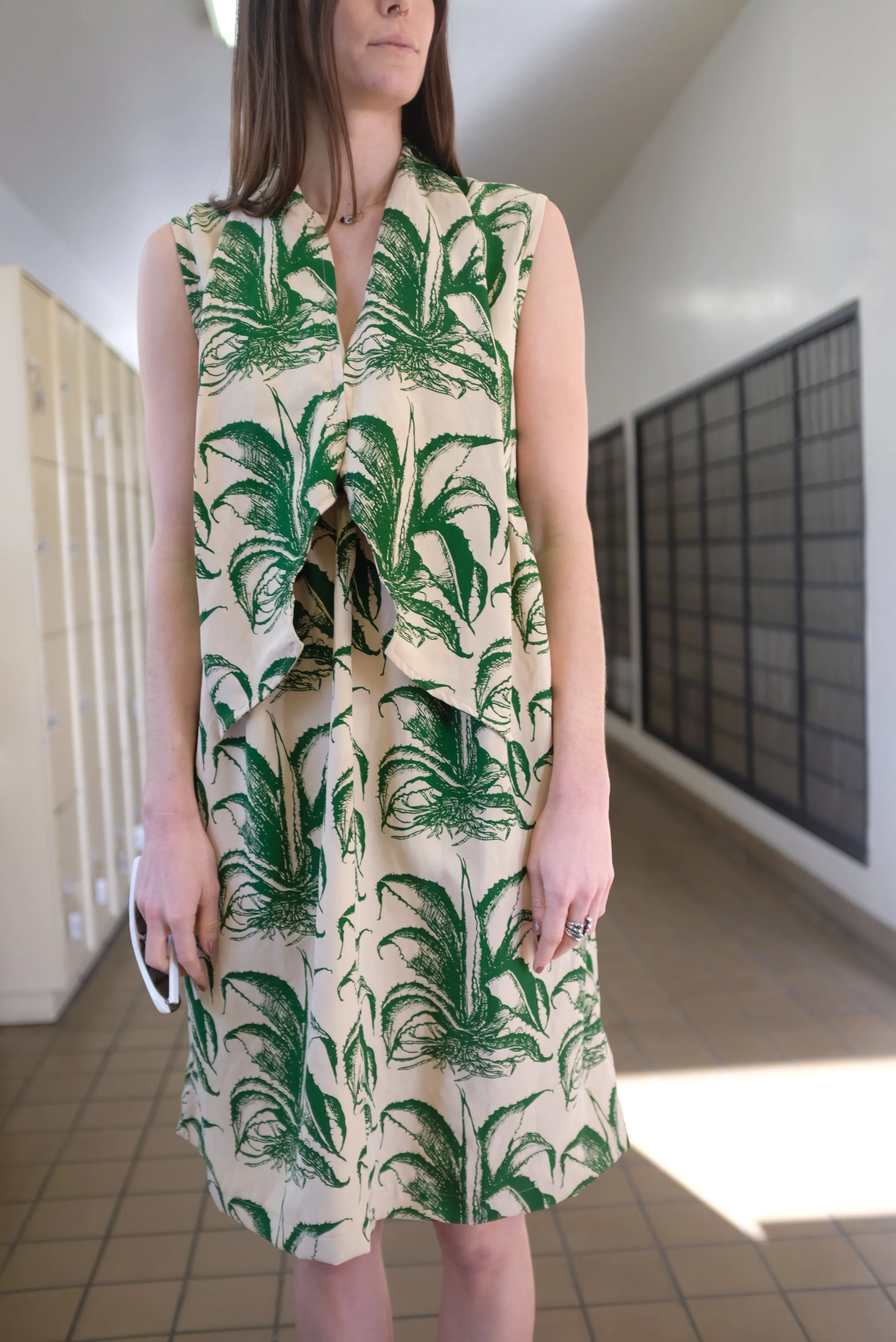 Beklina Nuevo Famoso Dress Aloe Print