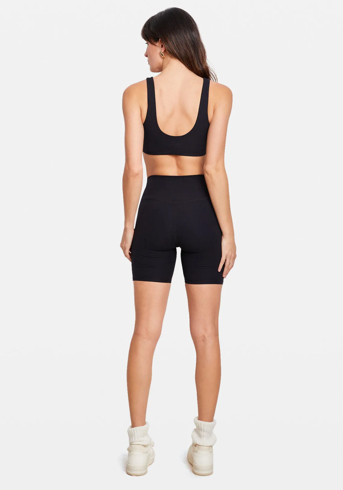 BIKER SHORT SUEDED ONYX