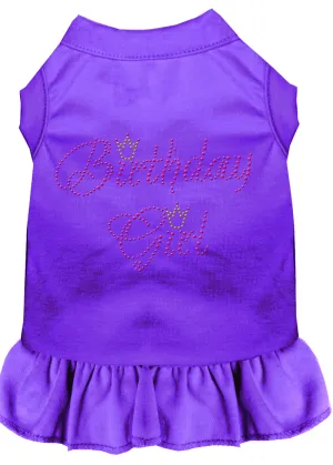 Birthday Girl Rhinestone Dress Purple Xs