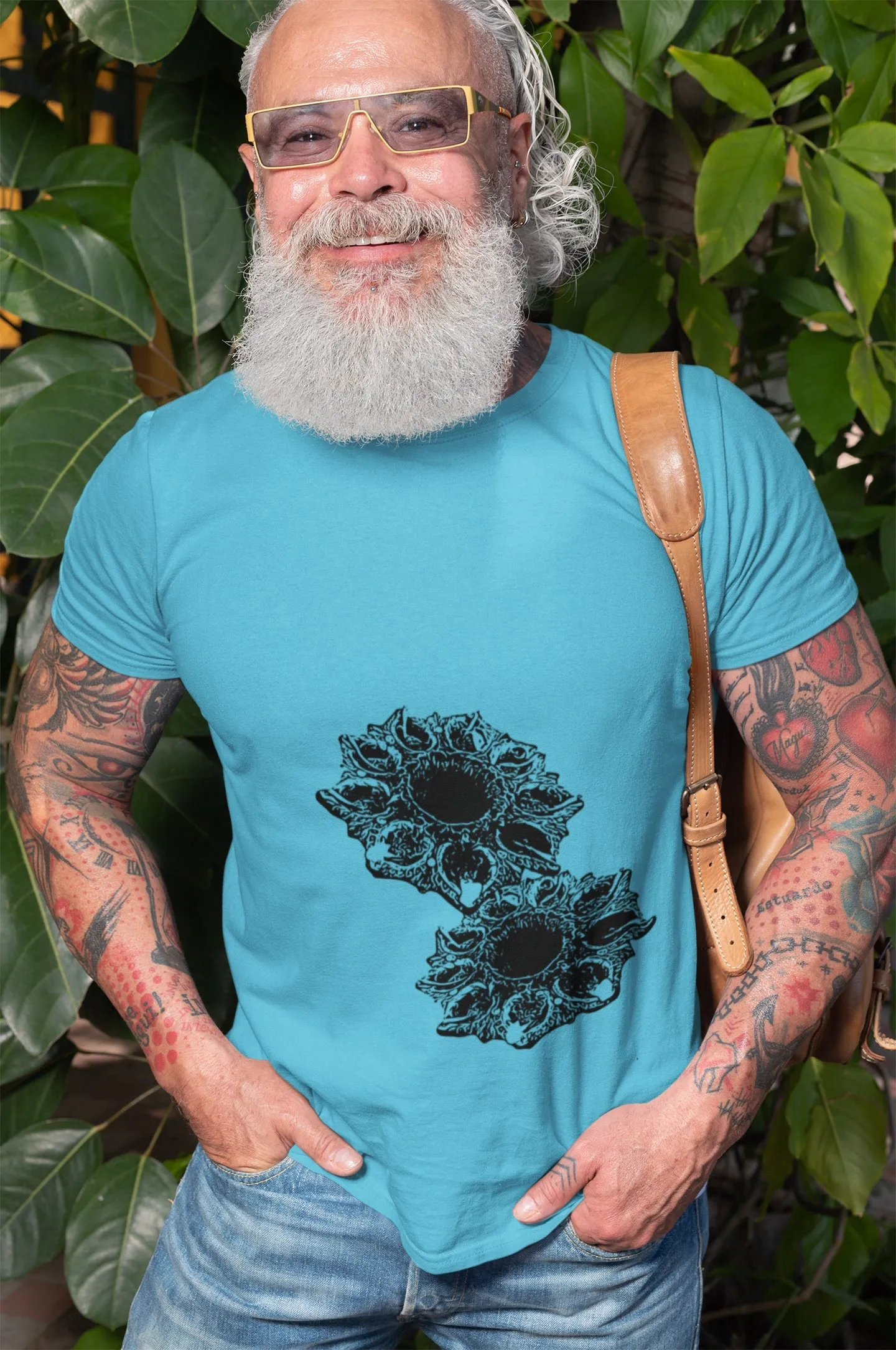 Black & White Diya Summer T-shirt For Men