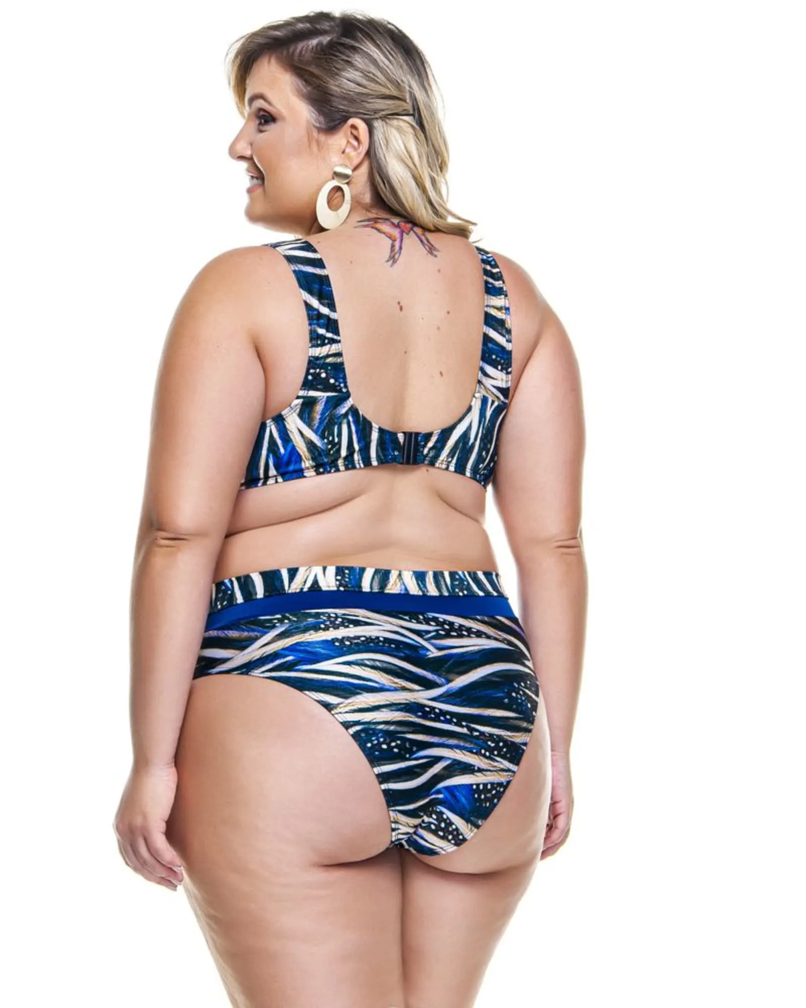 Bottom Sunkini In 2 Colors | Blue Feathers & Navy