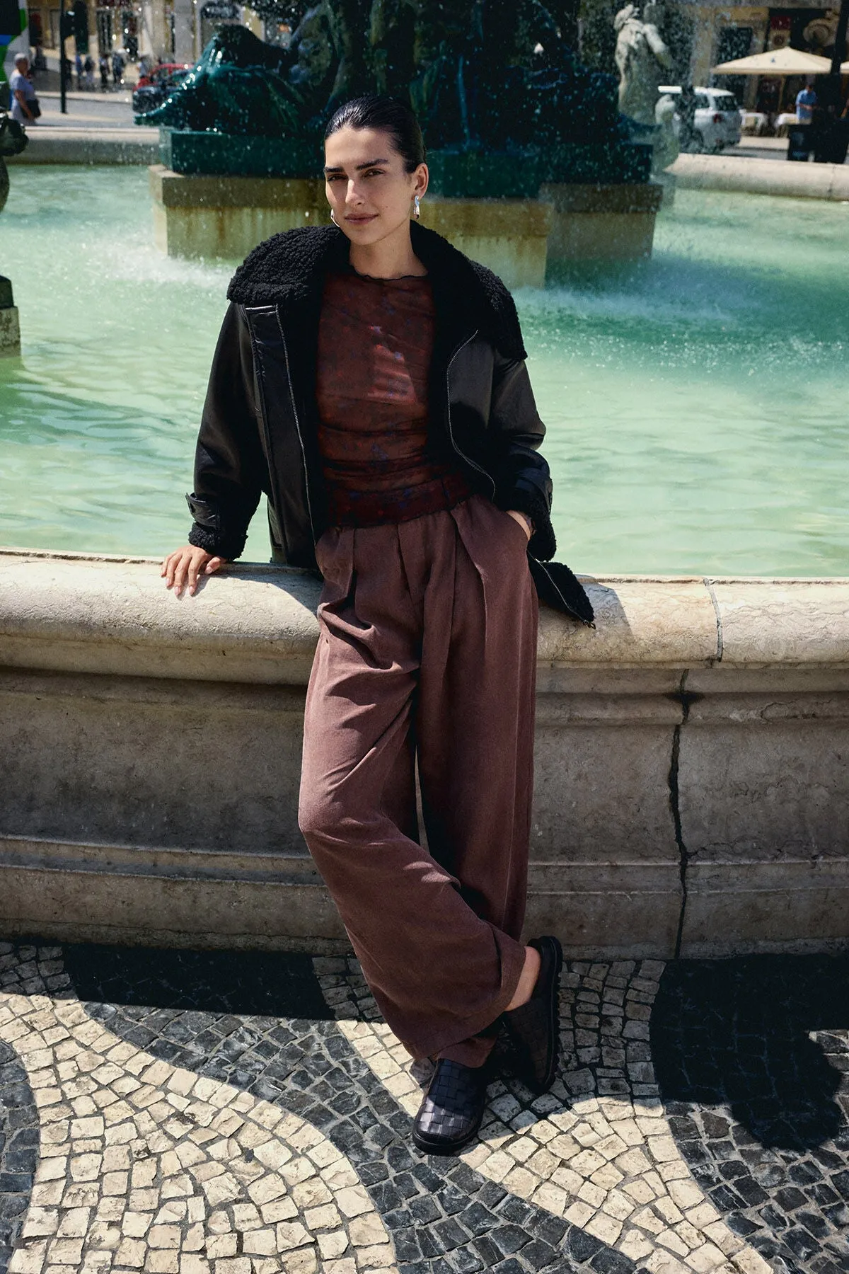 Brown Kai Palazzo Pants