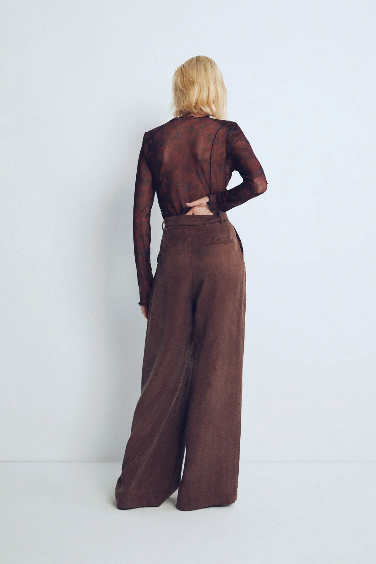 Brown Kai Palazzo Pants