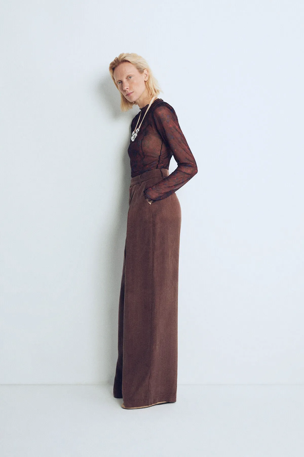 Brown Kai Palazzo Pants