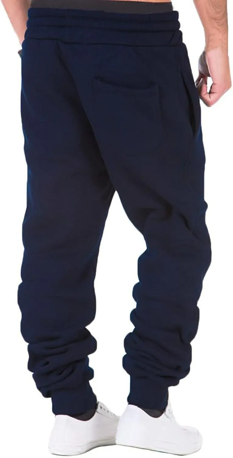 Cargo Sweatpants for Men Baggy Athletic Cargo Sports Pants Sweats Casual Straight-Leg Trousers Men's Cargo Sweatpants