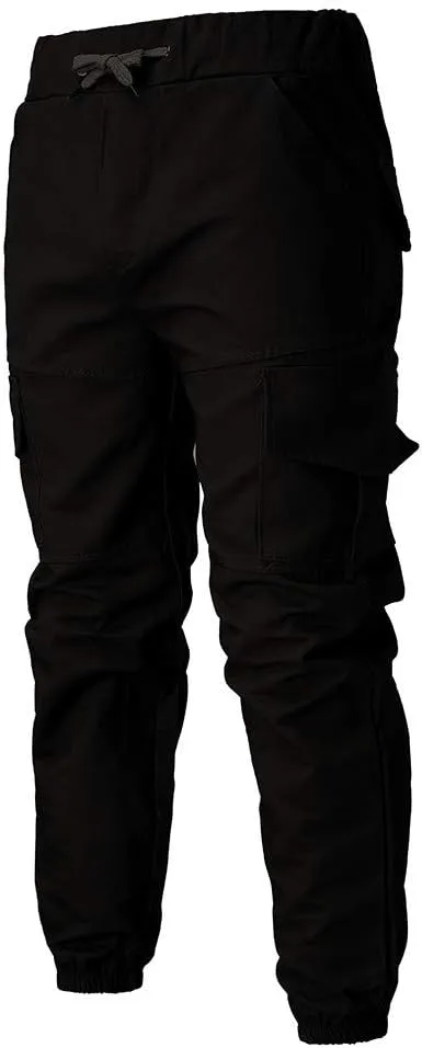 Cargo Sweatpants for Men Cargo Fleece Sweatpants Stretch Elastic Waist Jogger Sports Pants Drawstring Sports Trousers
