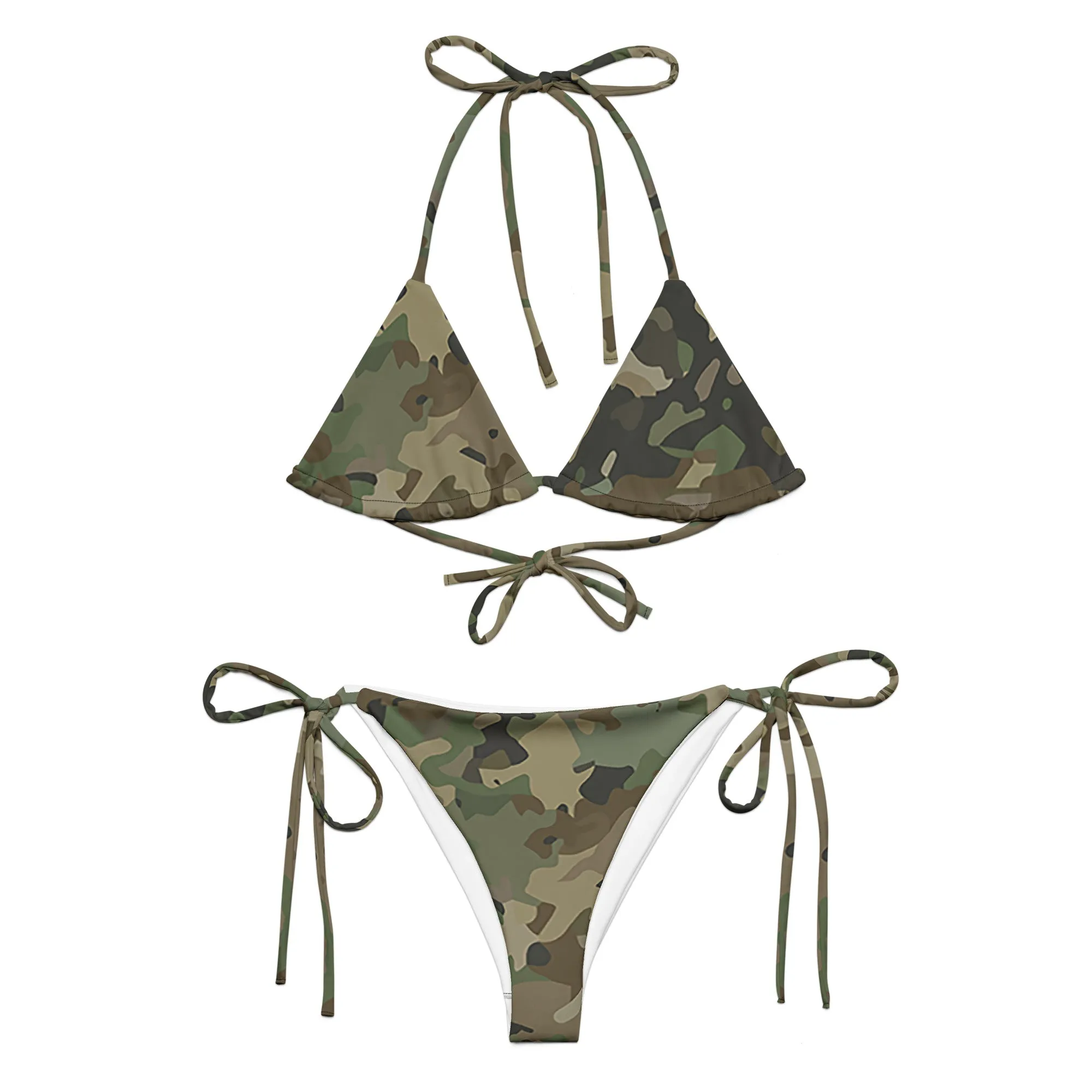 Chic Camo Stylish Camouflage String Bikini, lioness-love.com