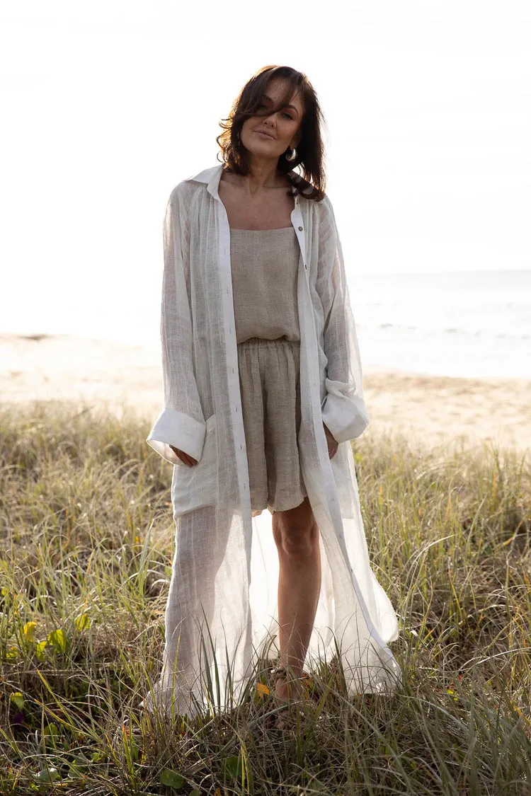 Classic Linen Tank - Natural