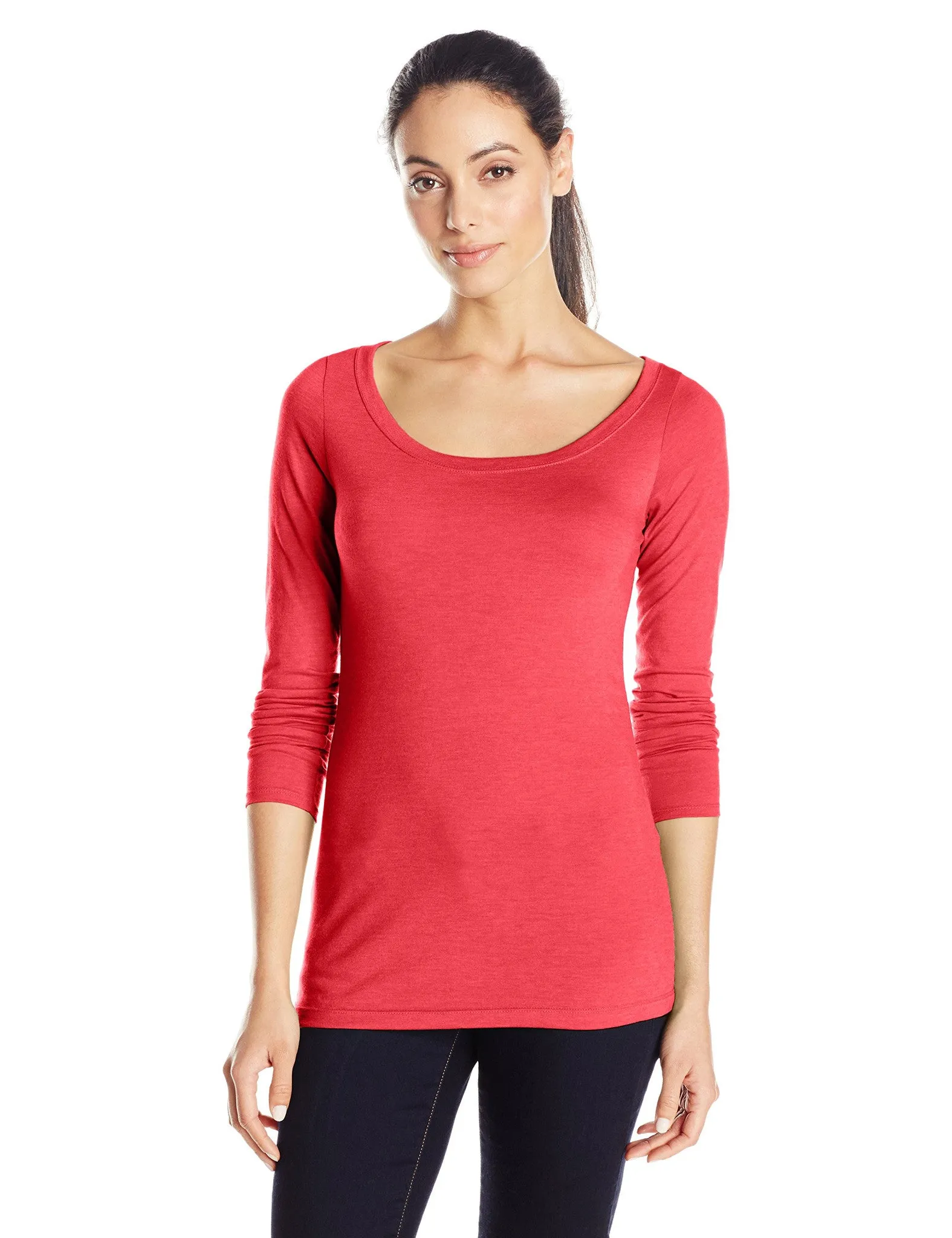 Clementine Women's Tri-Blend Long Sleeve Crew Neck Top