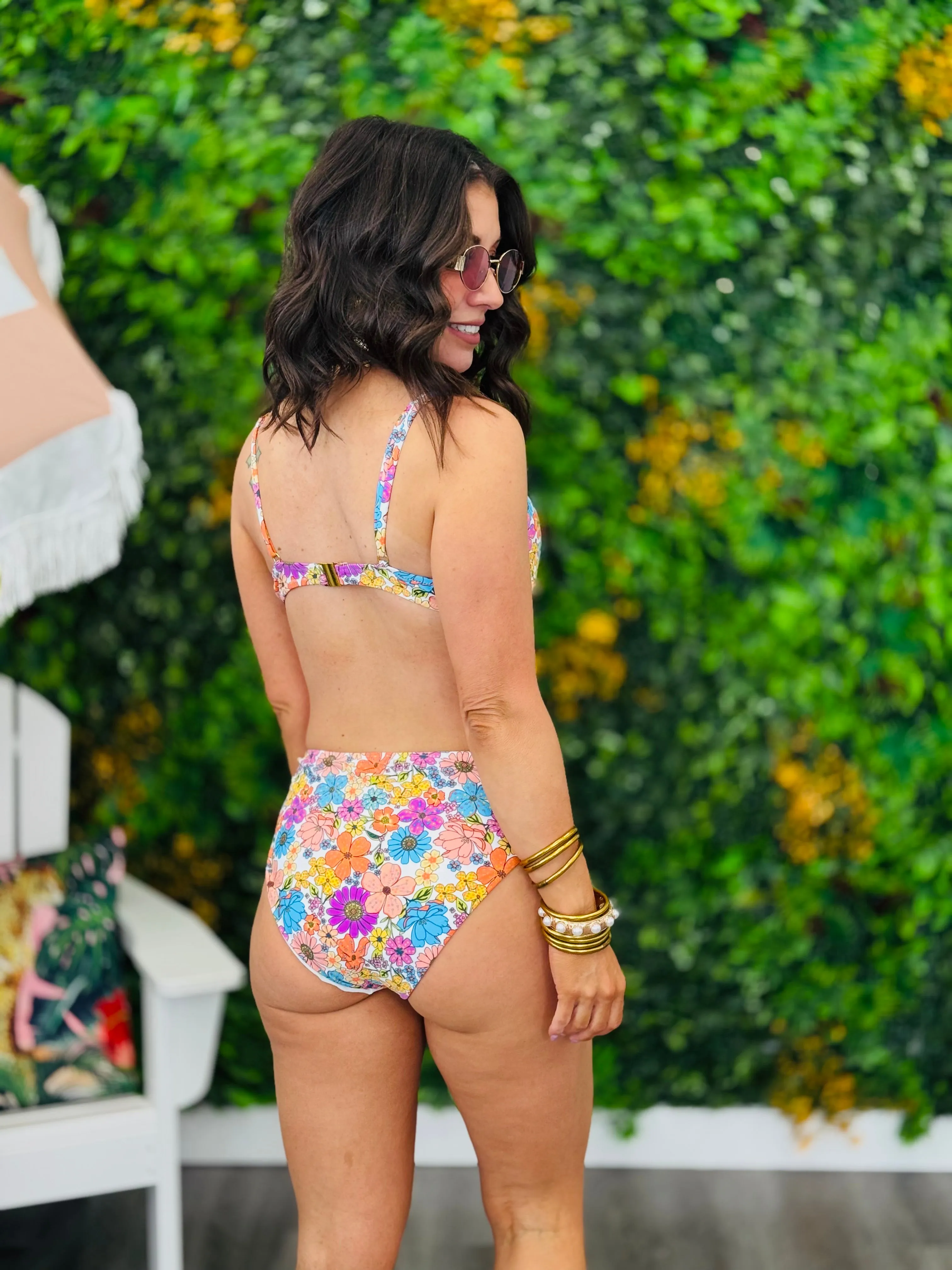 Colorful Floral Print Bikini (Reg.)