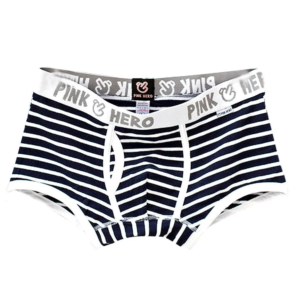 Comfortable Striped Cotton Men's Underpants