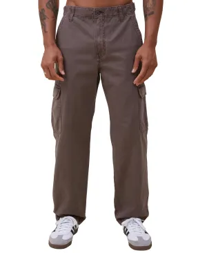 Cotton On Men's Vintage Dark Brown Tactical Cargo Pants 34