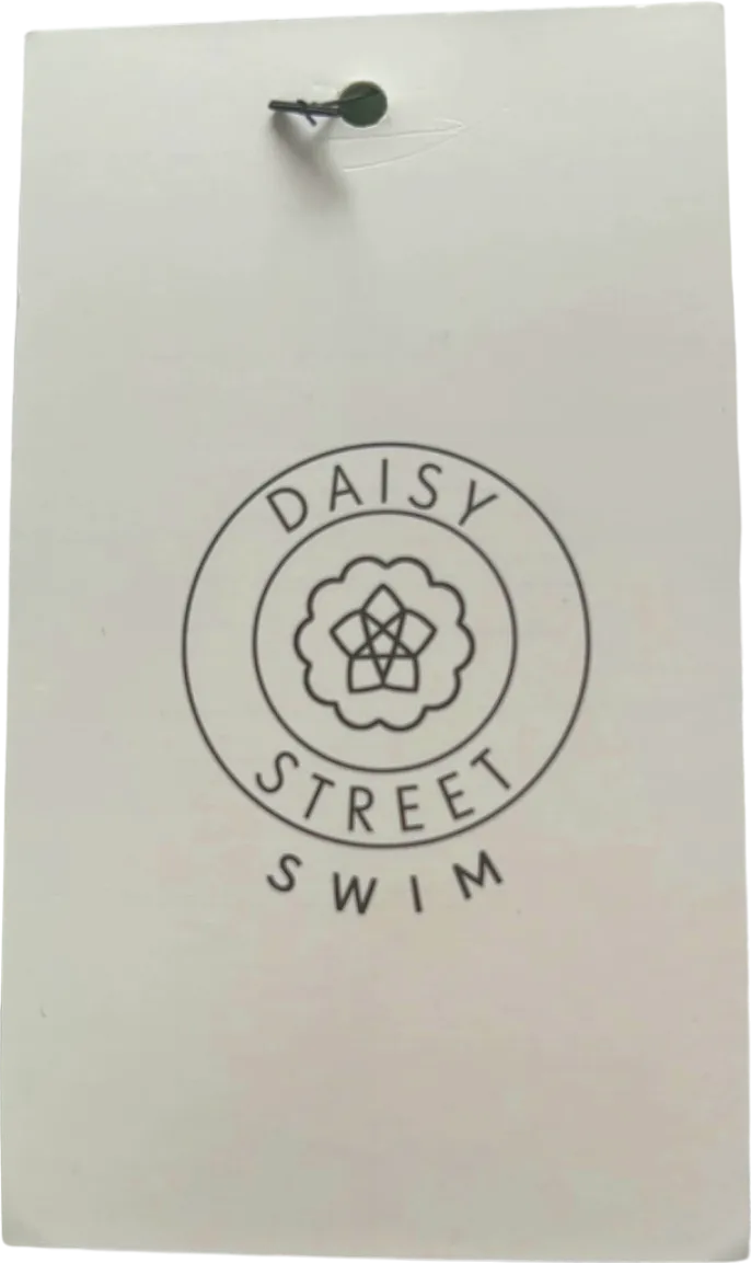 Daisy Street Green Checkered Bikini Bottoms UK 8