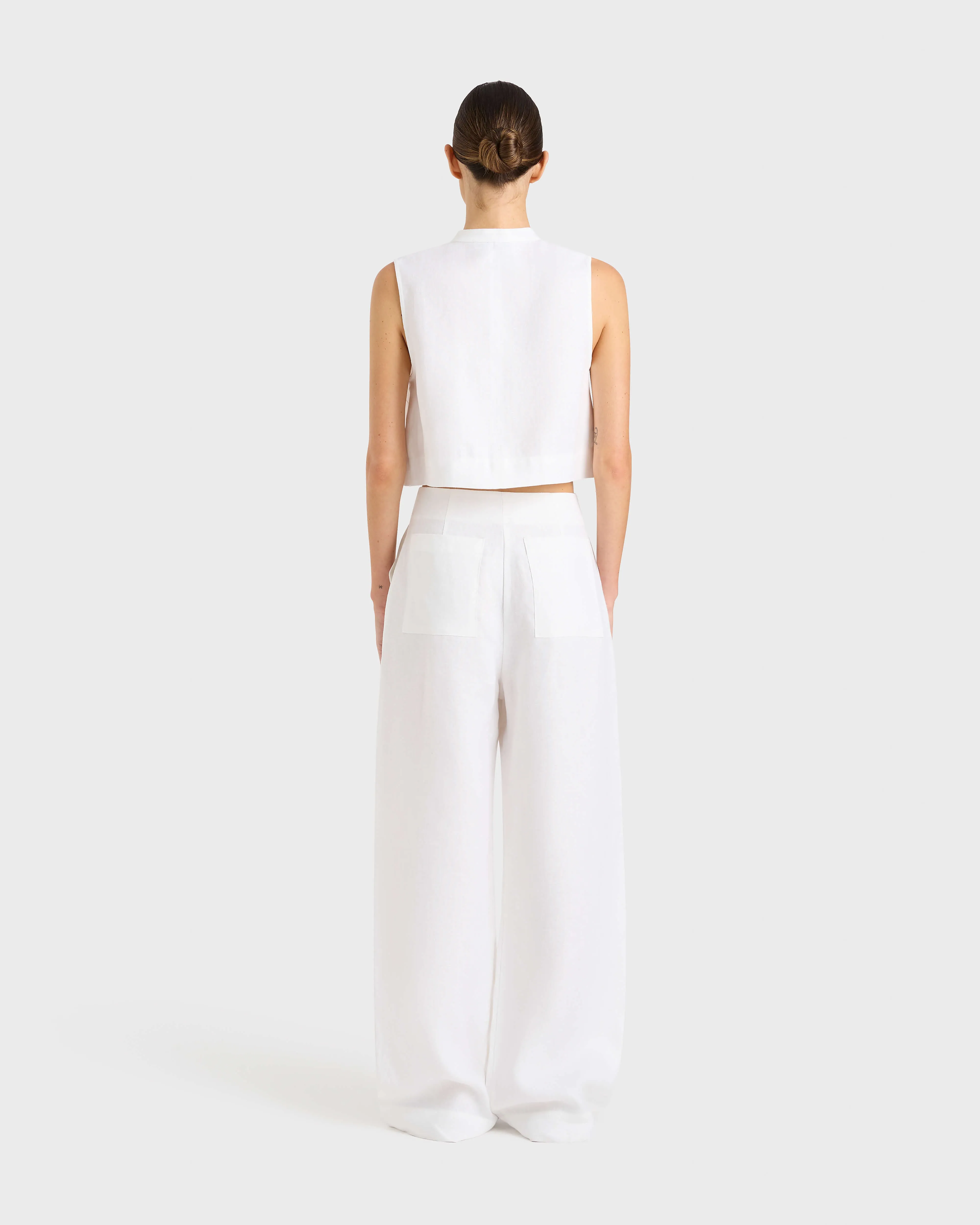 DELPHI ORGANIC LINEN UTILITY TOP