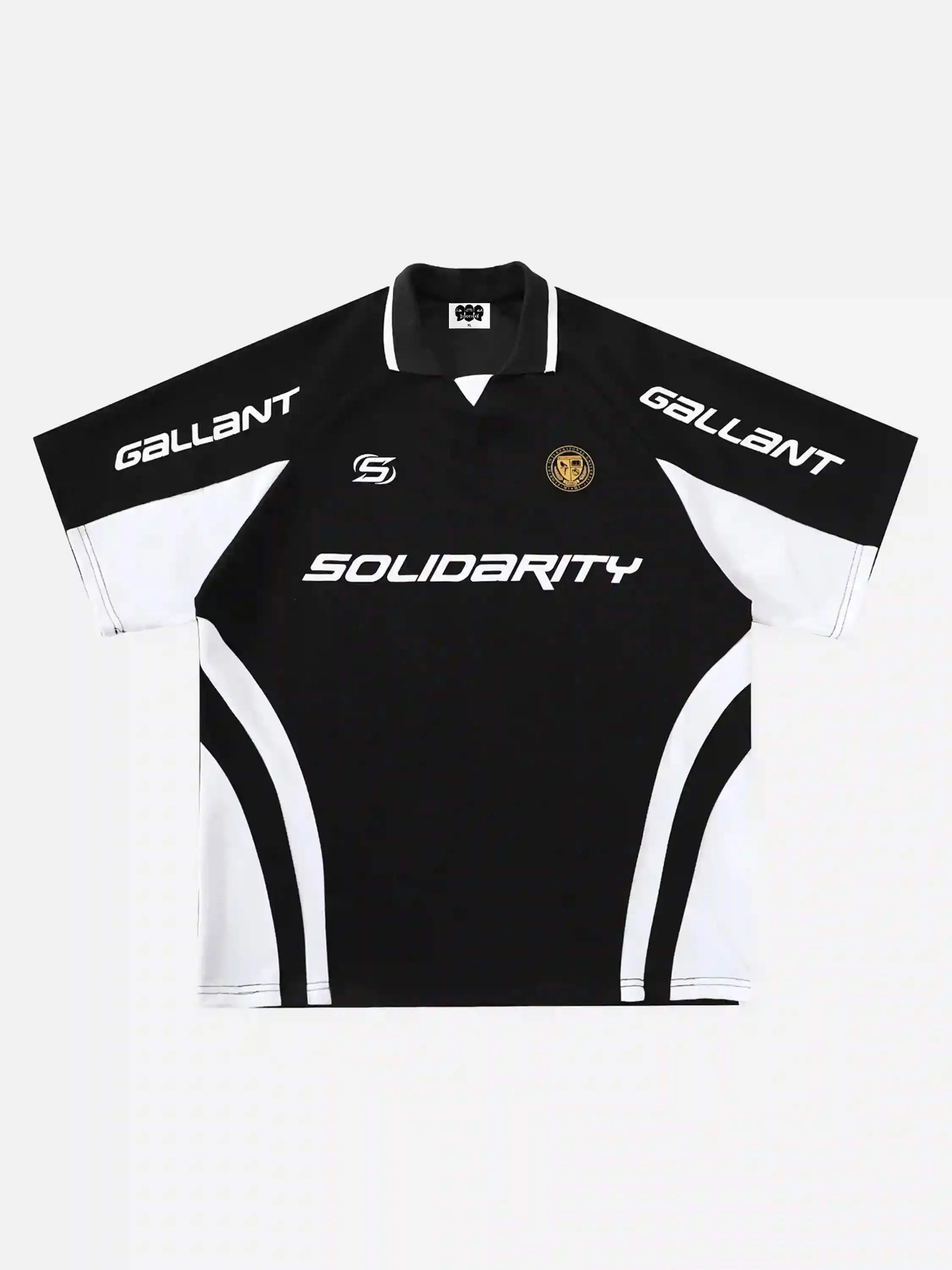 Disguisen American Trendy Brand Lapel Printed T-shirt