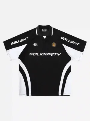 Disguisen American Trendy Brand Lapel Printed T-shirt