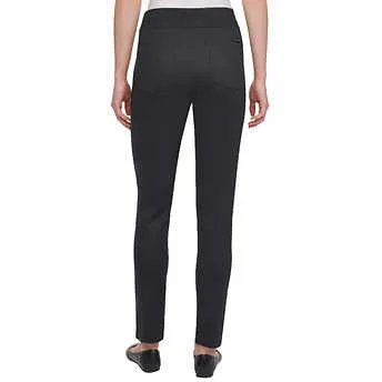 DKNY Jeans Ladies' Pull-On Ponte Pant grey diamond