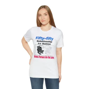 Fifty 50 T-shirt-Funny Cat t shirt custom t shirt printing gift t-shirts-Choices fifty 50 relationship