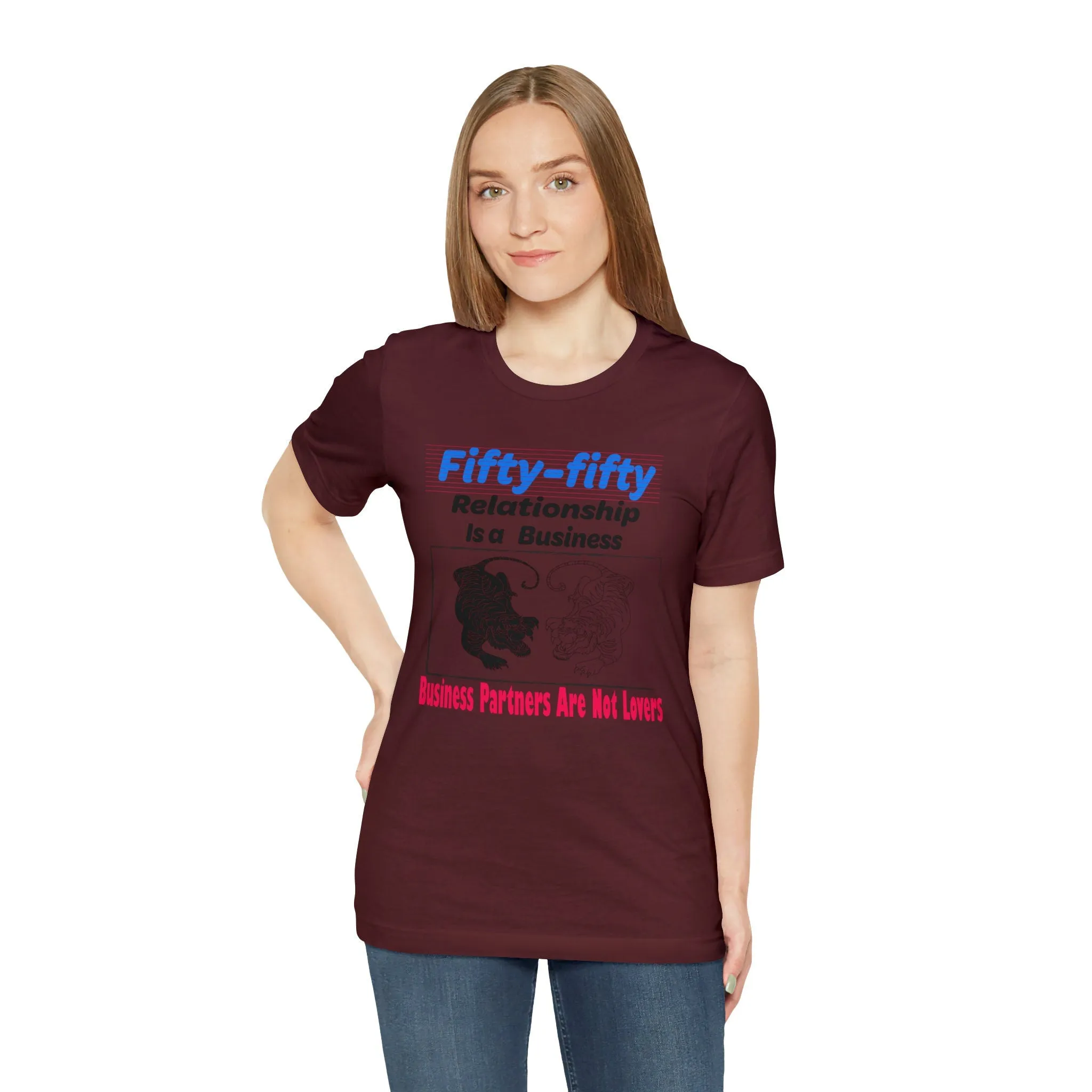 Fifty 50 T-shirt-Funny Cat t shirt custom t shirt printing gift t-shirts-Choices fifty 50 relationship