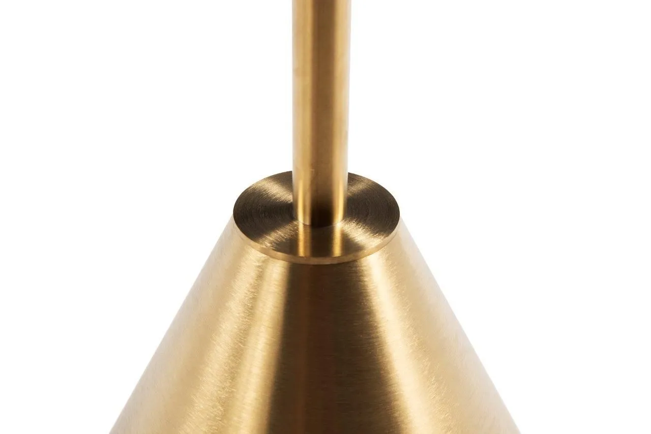 Gillmore Space Iona Collection Round Side Table with Brass Base