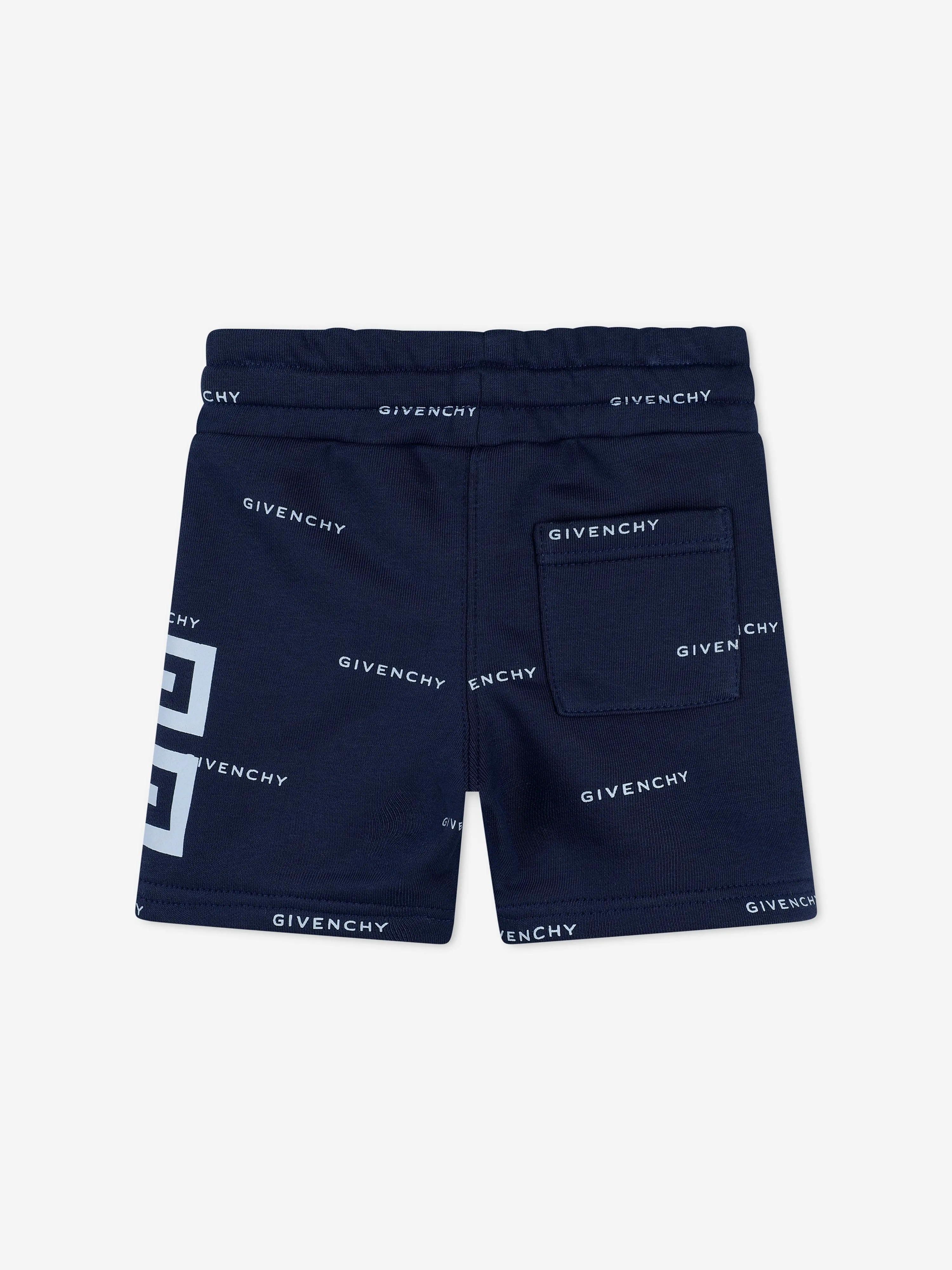 Givenchy Baby Boys Logo Print Shorts in Navy