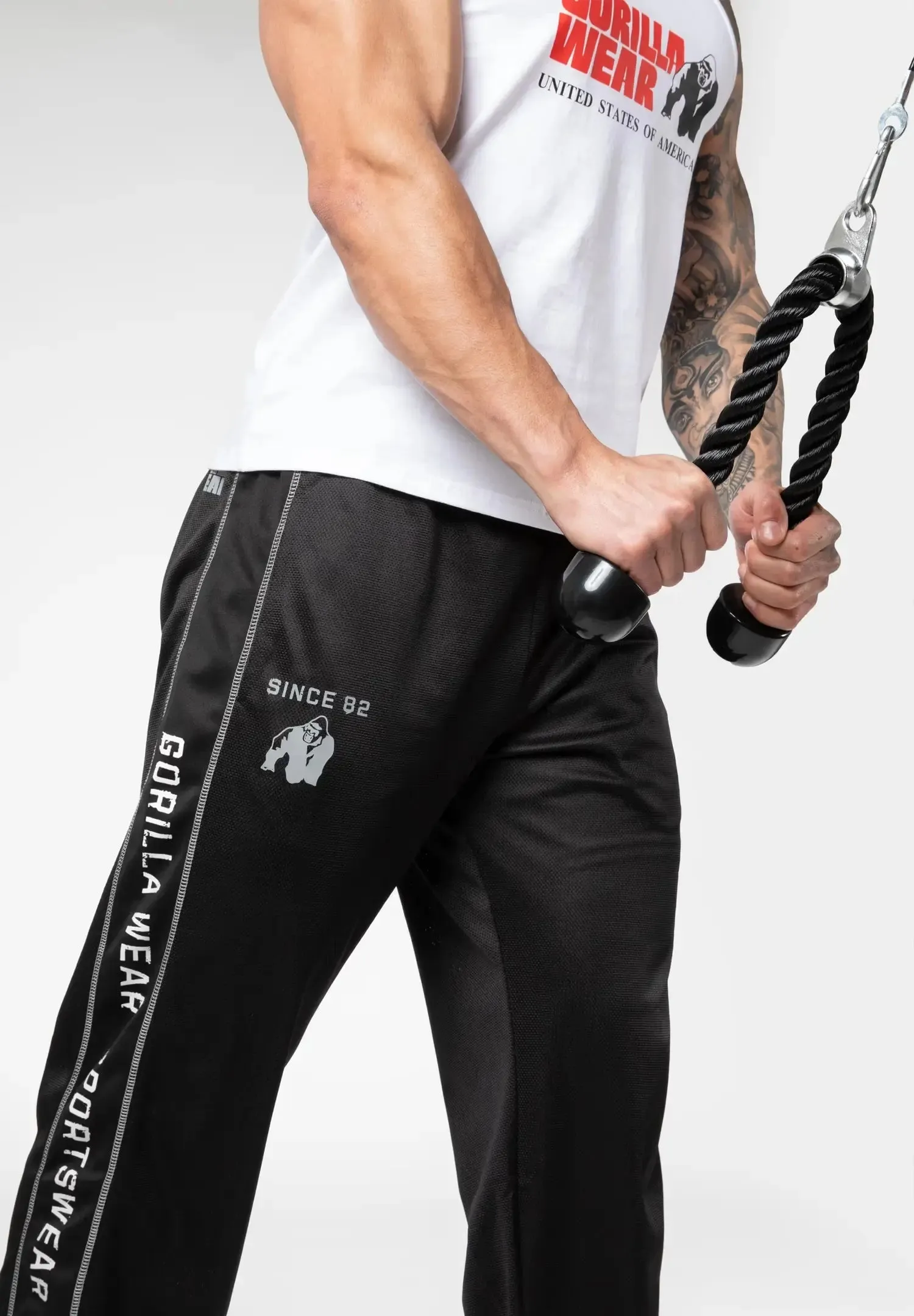 Gorilla Wear Functional Mesh Pants - Black/White