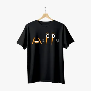 Happy - Graphic Printed Organic Cotton T-Shirt for Men's