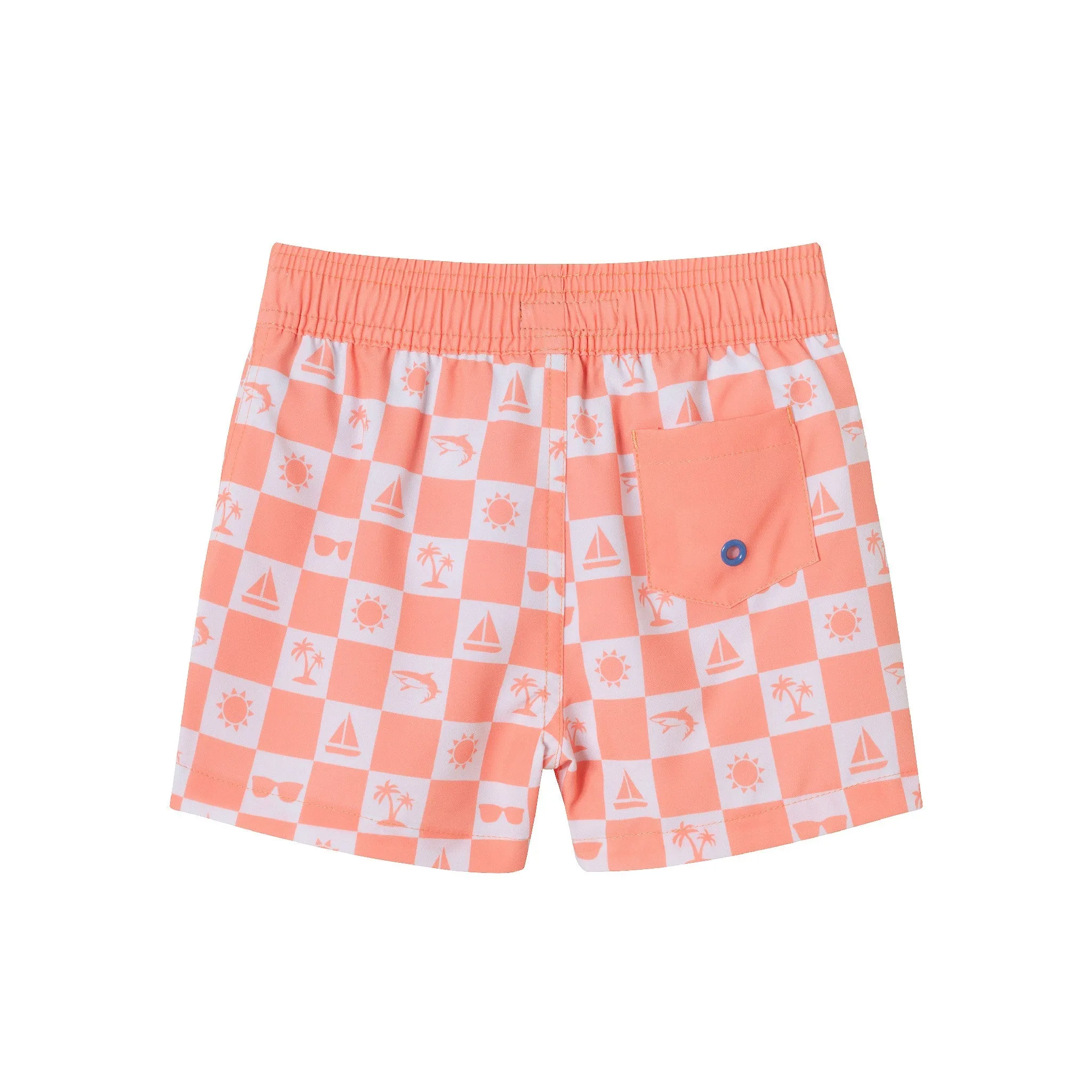 Kids (2-8) Rashguard & Swim Trunk Set | Sunglasses & Beach Vibes