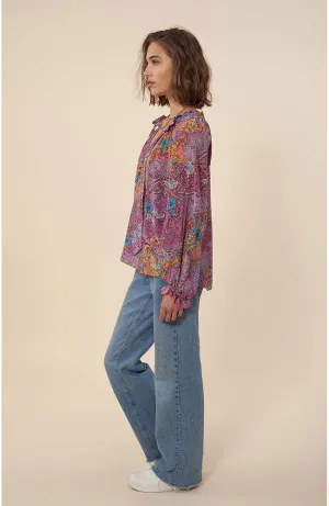 LS Round Neck Top in Pink