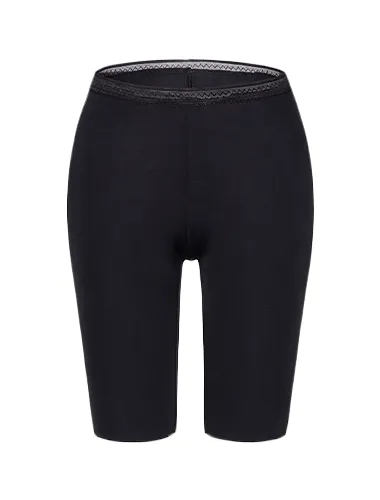 MANCYFIT Slip Shorts for Women Smooth Short Leggings Half Mid Thigh Legging Sleek Undershorts