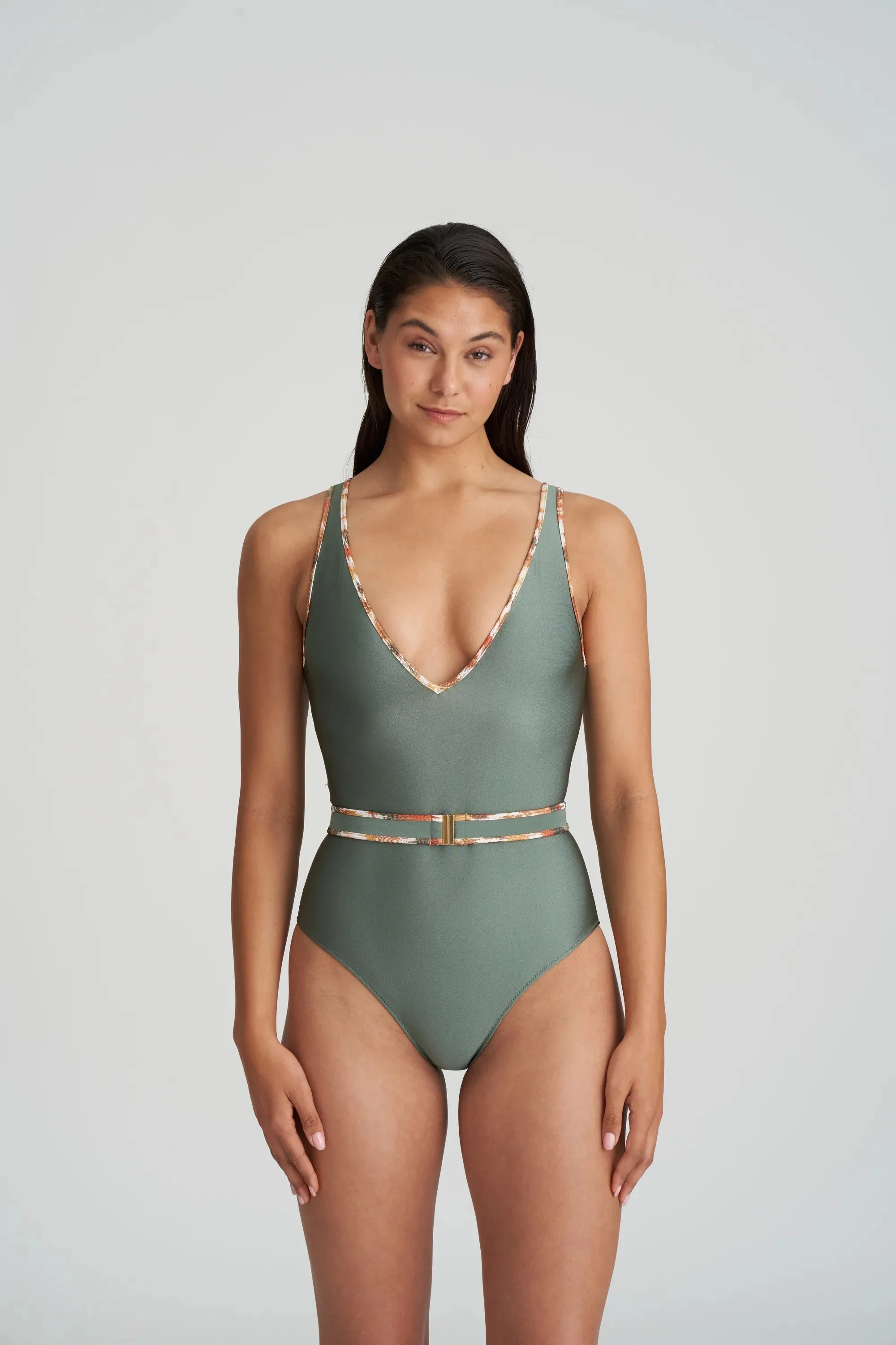 Marie Jo Swimwear - Crete Plunge Swimsuit Wireless Inca Gold