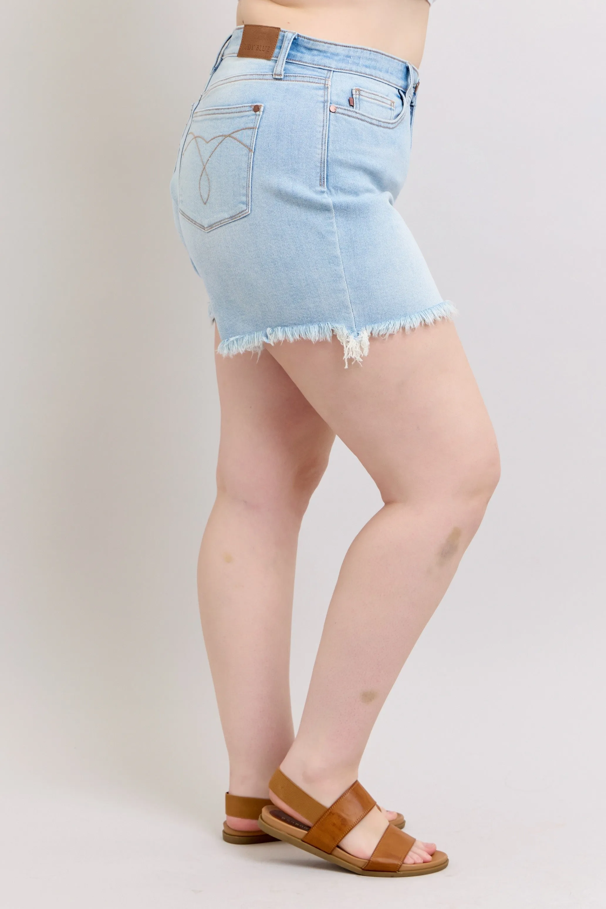 Mazie 2 Button Dad Shorts