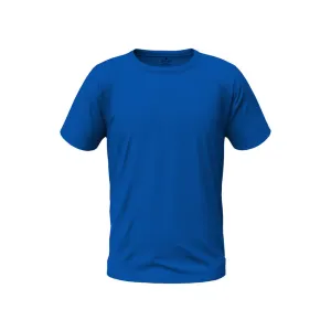 Men Regular Fit Round Neck Cotton T-Shirt - Royal Blue