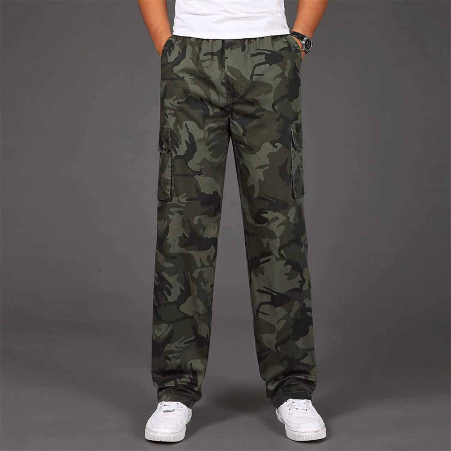 Mens Workout Cargo Sweatpants Men's Pants Sweat Pants for Men Men's Basic Active Fleece Jogger Pants Regular and Big