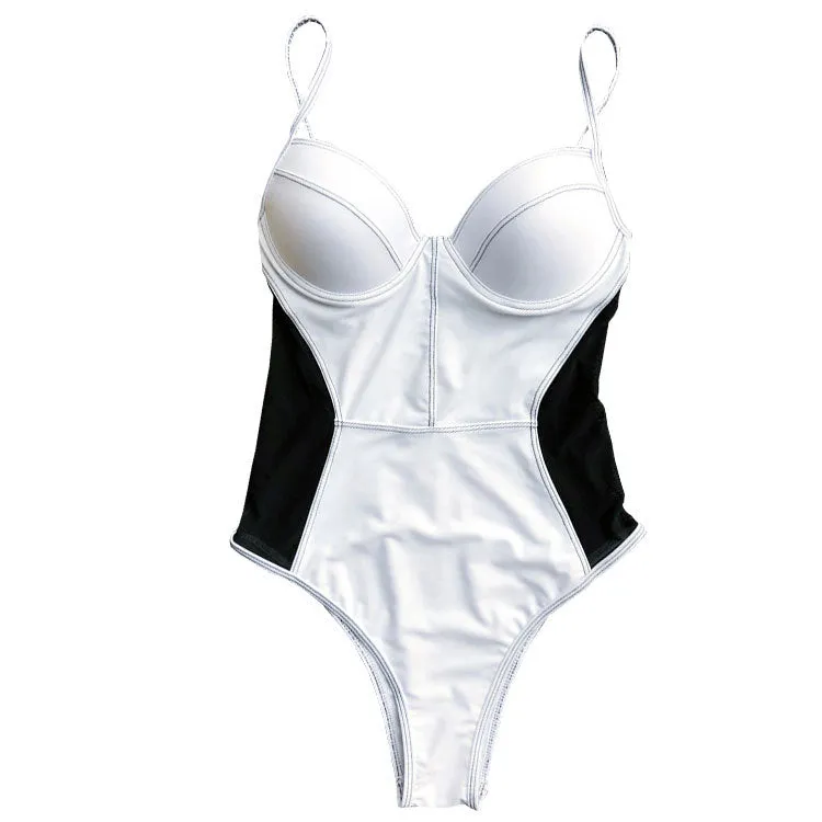 New European and American Women's Mesh Monokini Bikini Swimsuit