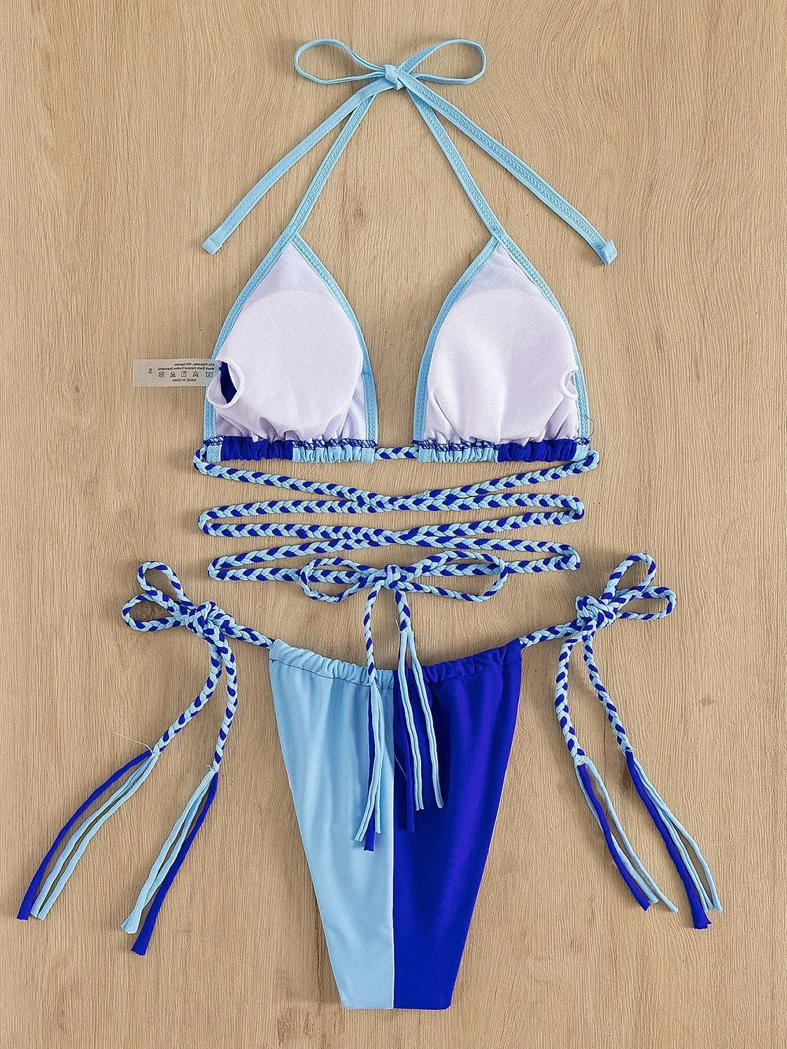 Ocean Diva Colorblock Crisscross Two Piece Swimsuit