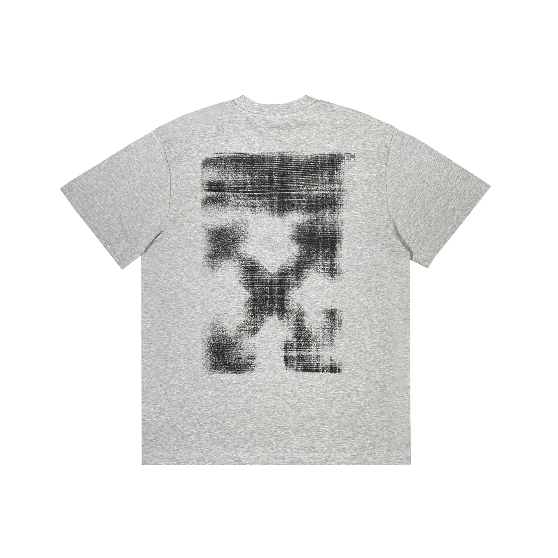 Off Whtie T Shirts Mosaic Arrow Male And Female Trendy Brand Short Sleeve