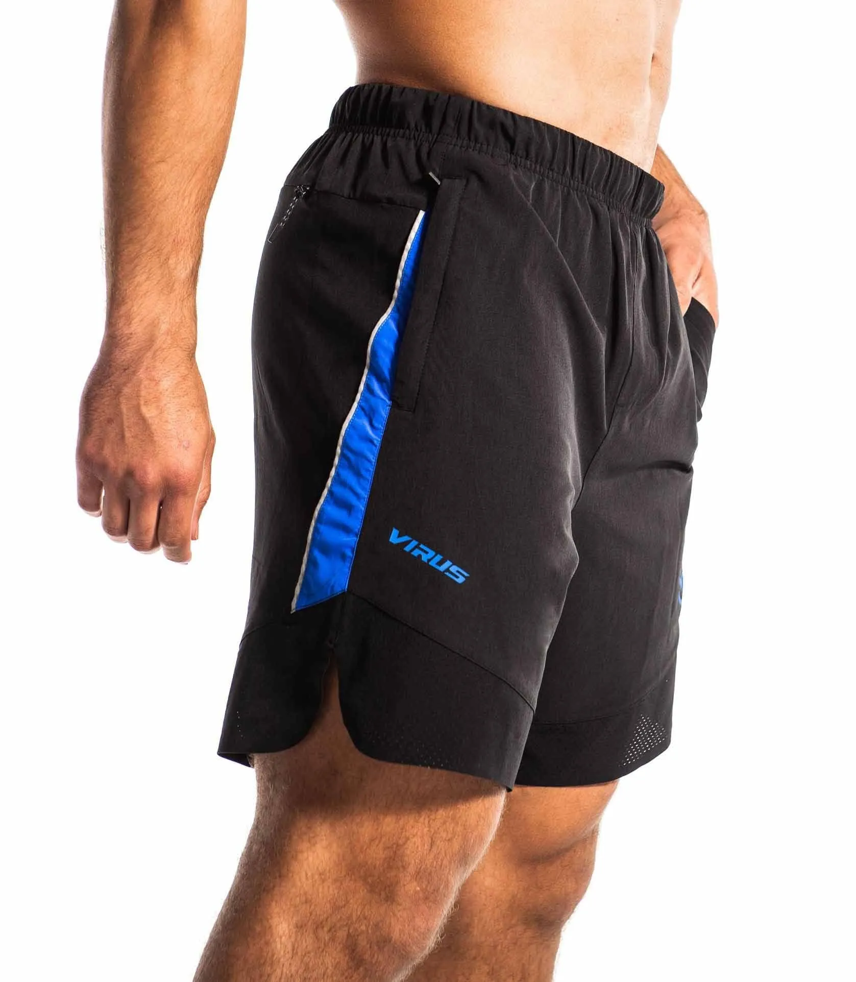 ORIGIN V3 ACTIVE SHORTS - BLACK/LEGACY BLUE